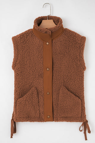 Evelyn Knot Side Plush Vest