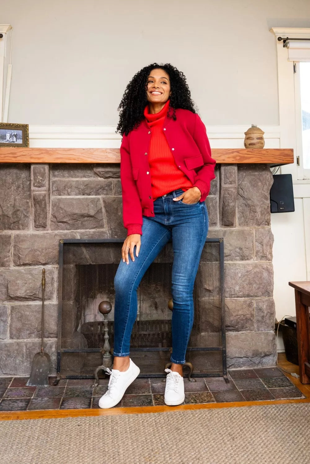 Judy Blue Full Size Washed Thermal Skinny Jeans Plus Size in DK - photo