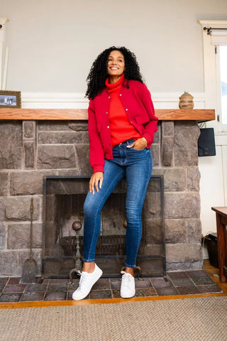 Judy Blue Full Size Washed Thermal Skinny Jeans Plus Size in DK - photo