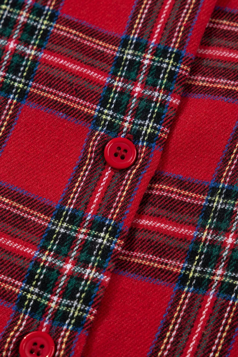 Plaid Patch Long Sleeve Holiday Pajama Set in - photo