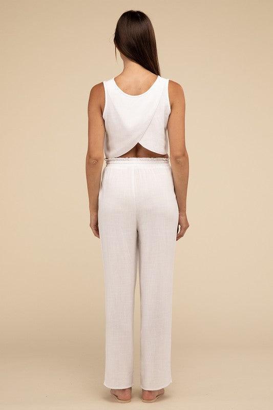 HYFVE D-Linen Blended Top and Pants Set