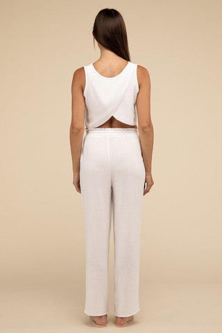 HYFVE D-Linen Blended Top and Pants Set