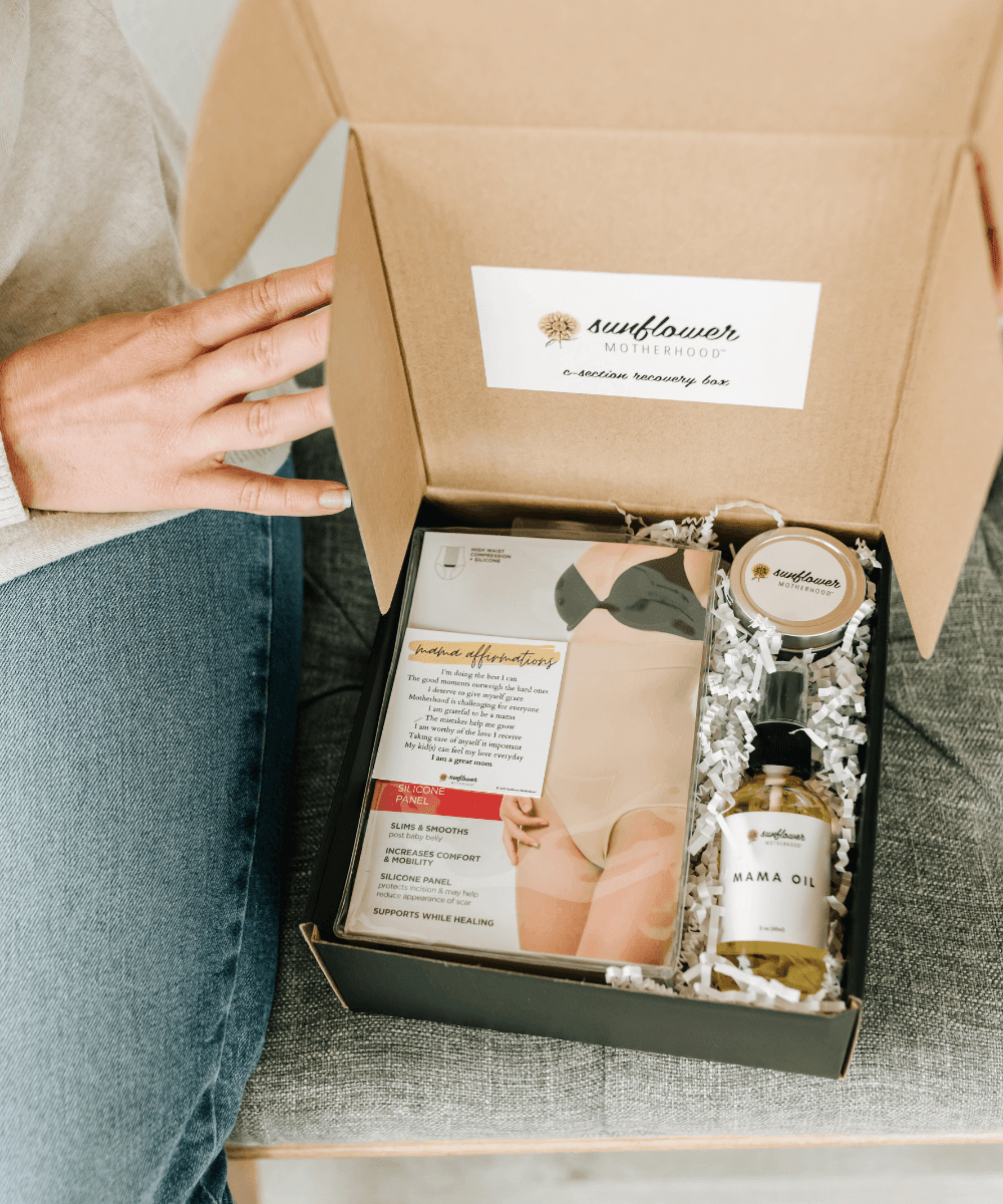 Sunflower Motherhood C-Section Recovery Box in - Postpartum Gift photo