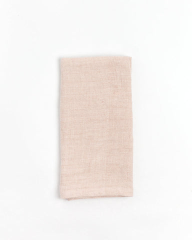 Stone Washed Linen Dinner Napkins in Blush - Cloth Napkins photo