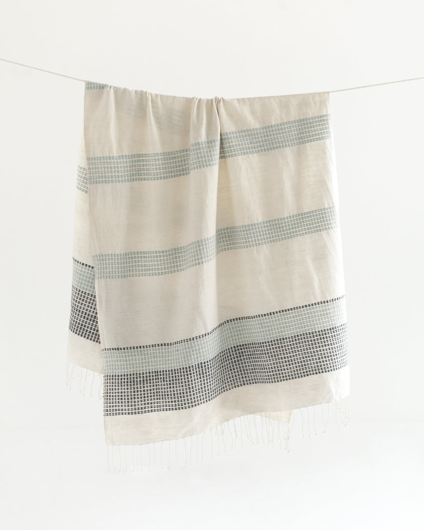 Camden Handwoven Cotton Throw Blanket in - Blankets photo