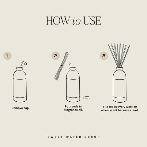 Wildflowers and Salt Tinted Glass Jar Reed Diffuser in - Reed Diffusers photo