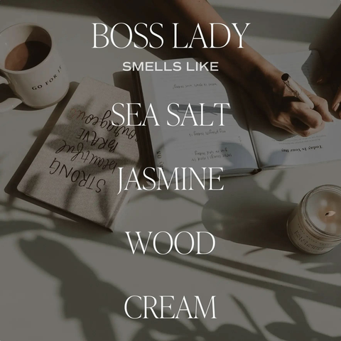 Boss Lady Soy Candle - Clear Jar - 9 oz (Spa Day)