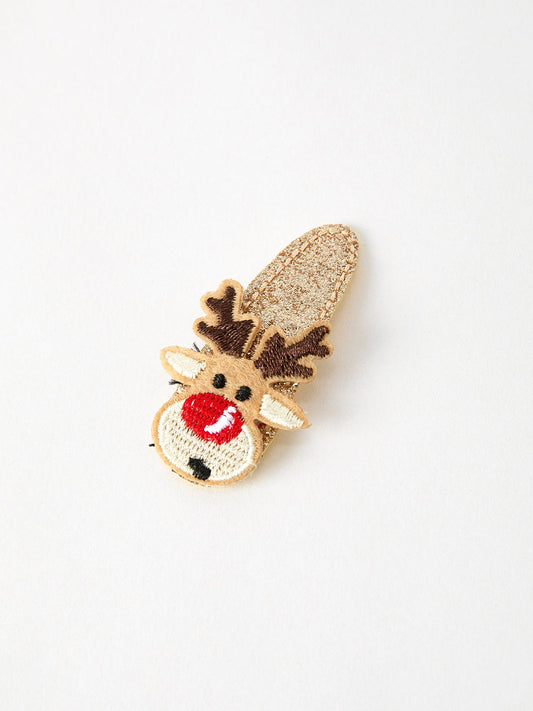 Christmas Elk Girls Hair Clip -