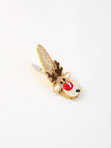 Christmas Elk Girls Hair Clip