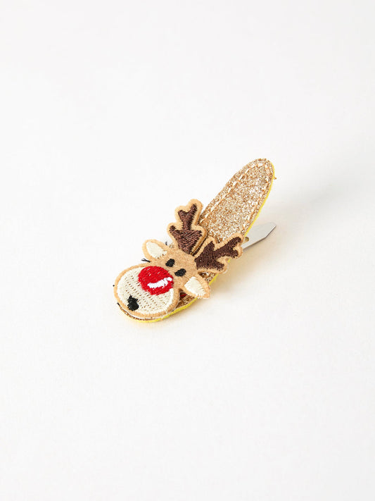 Christmas Elk Girls Hair Clip -