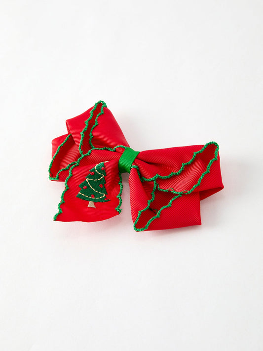 Winter Christmas tree Hair Clip -