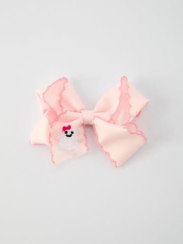 Halloween Ghost Bow Hairpin 3.9 Inch