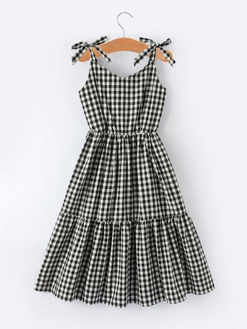 Mommy & Me Adult Plaid Smocked Dress