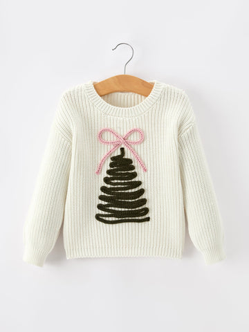 Winter Christmas Girls Pullover Sweater -