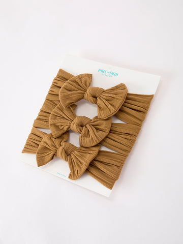 Baby Girl Bow Headband Same Color 3 Piece Set