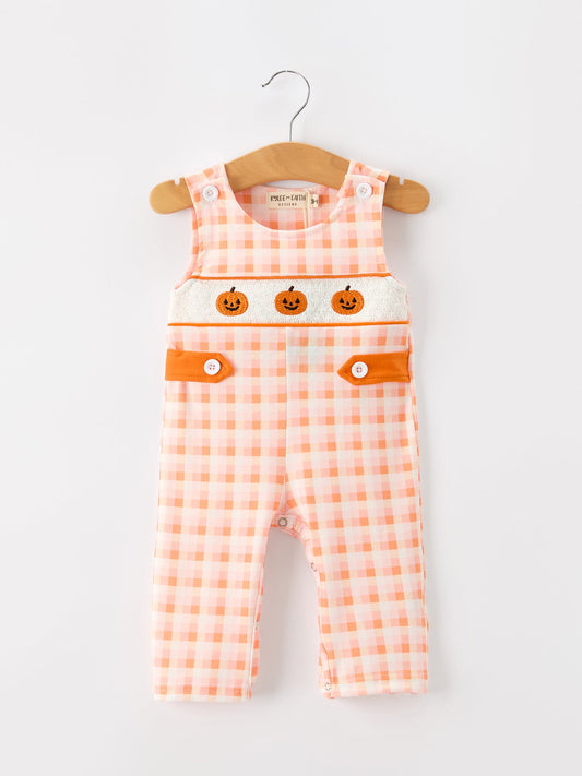 Halloween Pumpkin Plaid Boys JonJon -