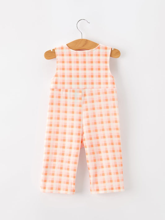 Halloween Pumpkin Plaid Boys JonJon -