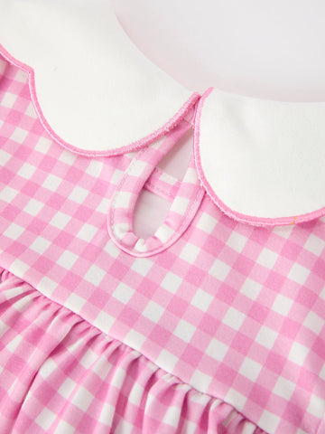 Thanksgiving Halloween Pumpkin Embroidery Girls Dress