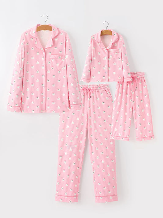 Halloween Ghost Mommy and Me Pajama Set Lounge Set -