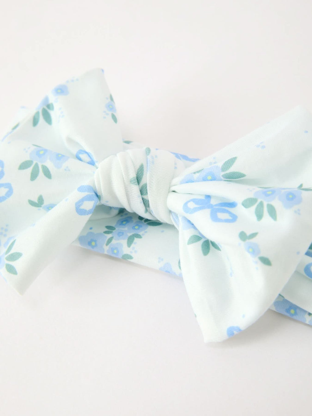 FALL Baby Girls Blue Floral Bow Headband -