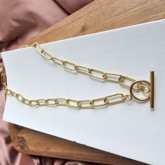 Luxe Gold Chunky Paperclip Chain - 20in in - photo