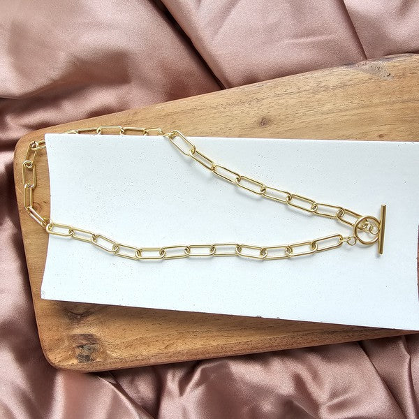 Luxe Gold Chunky Paperclip Chain - 20in in - photo
