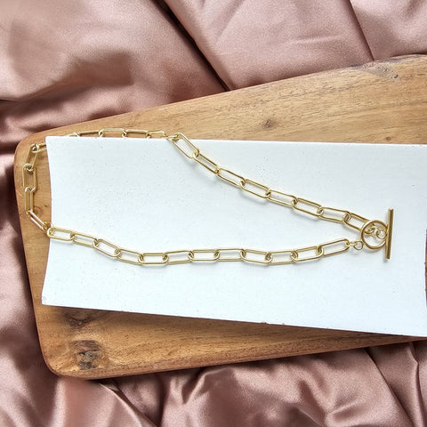 Luxe Gold Chunky Paperclip Chain - 20in in - photo