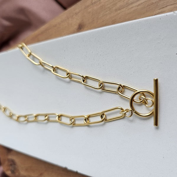 Luxe Gold Chunky Paperclip Chain - 20in in - photo