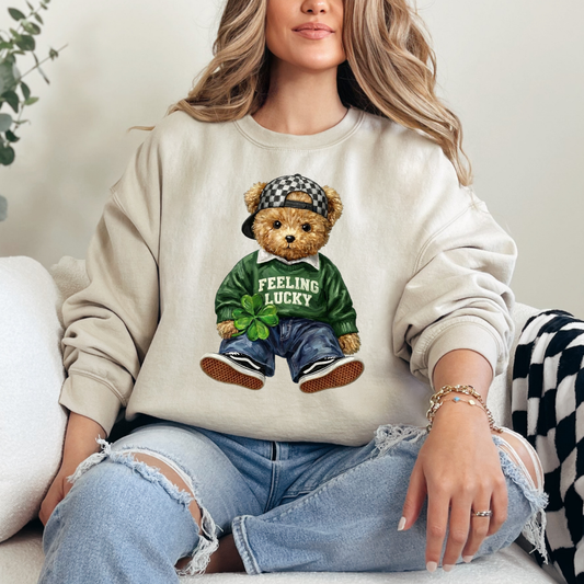 Feeling Lucky Graphic Sweatshirt in - Womens photo