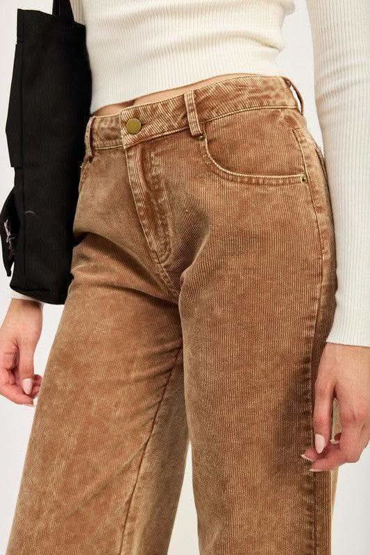 Emory Park Blake Distressed Corduroy Pants - SwagglyLife Home & Fashion