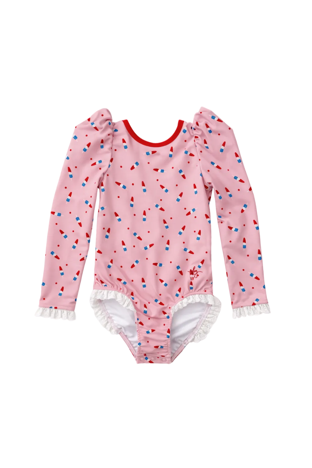 *PREORDER* Long Sleeve Rashguard - Pink Patriot Pop in - Swimwear photo
