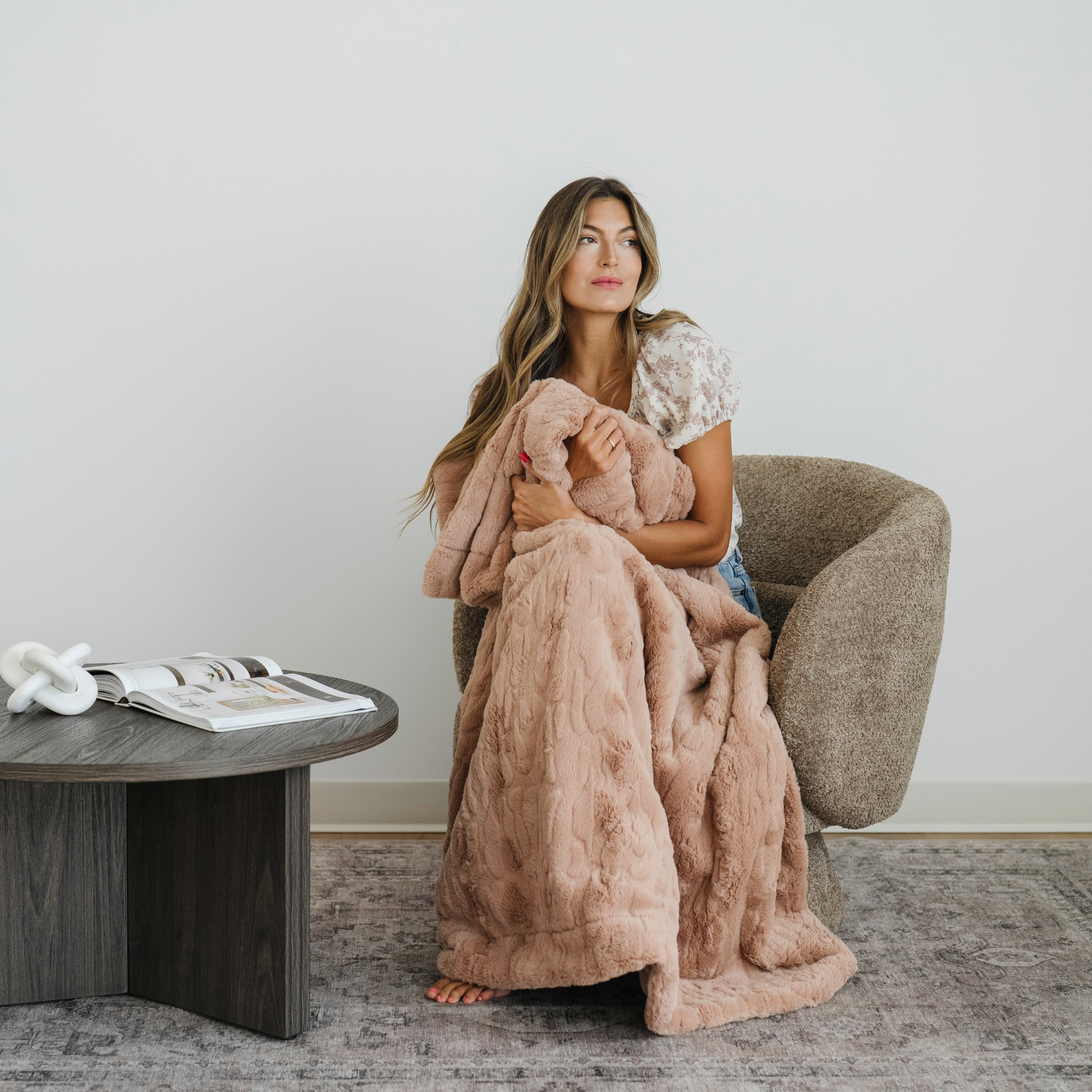 PATTERNED FAUX FUR THROW BLANKETS in - Throw Blanket photo