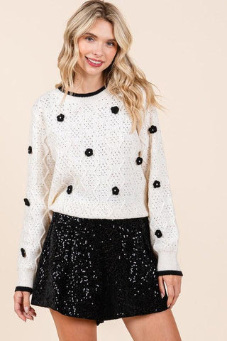 GeeGee Modern Vintage Style Knit Sweater