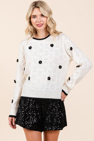 GeeGee Modern Vintage Style Knit Sweater