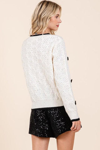 GeeGee Modern Vintage Style Knit Sweater