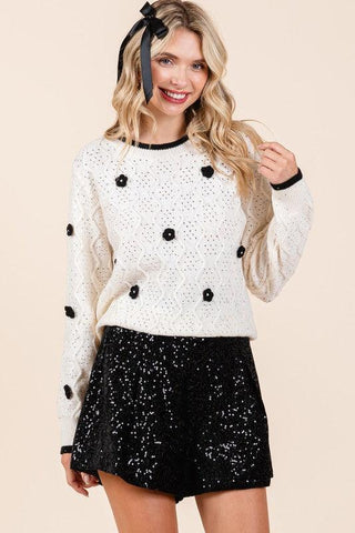 GeeGee Modern Vintage Style Knit Sweater