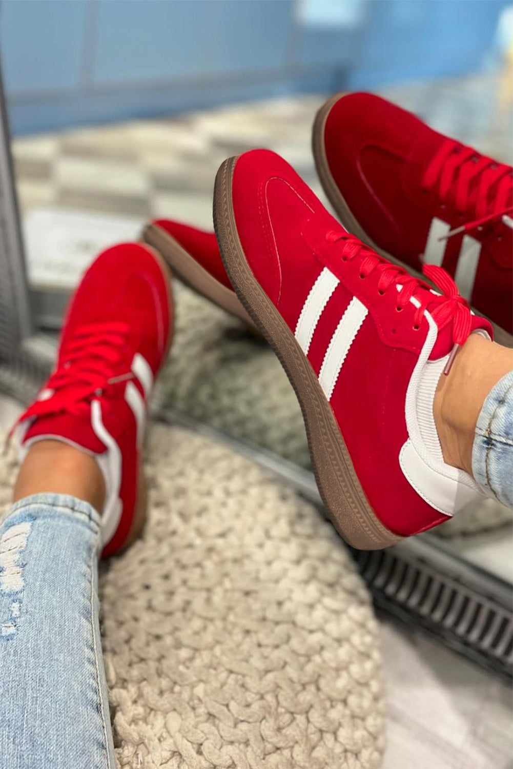 Harper Lace Up Flat Shoes in - Womens Shoes photo