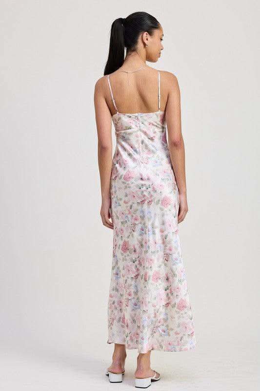 Emory Park Spaghetti Strap Maxi Floral Dress - SwagglyLife Home & Fashion
