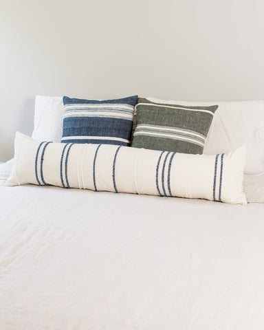 12 x 48" Ribbons Lumbar Pillow - Navy in - Throw Pillows photo