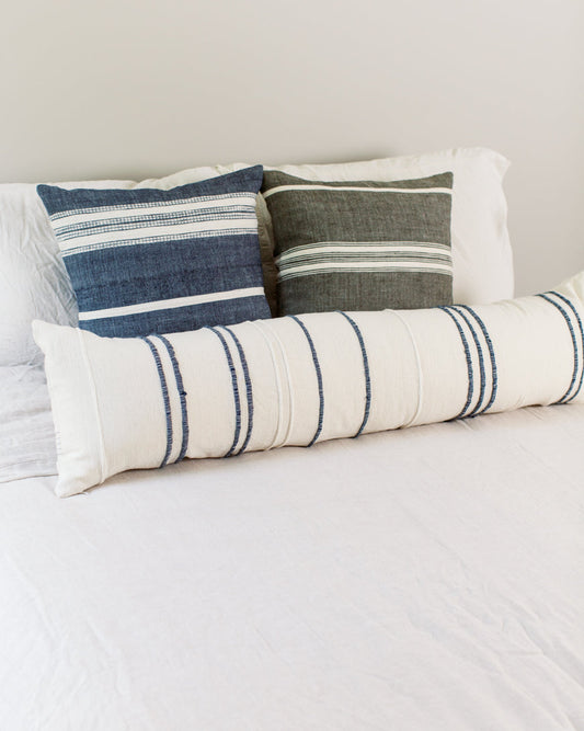 12 x 48" Ribbons Lumbar Pillow - Navy in - Throw Pillows photo