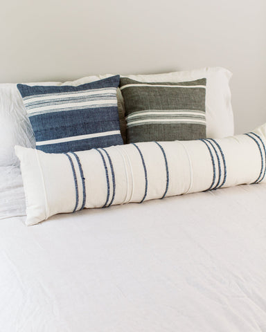 12 x 48" Ribbons Lumbar Pillow - Navy in - Throw Pillows photo
