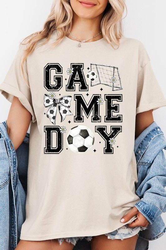 Soccer Game Day Graphic Heavy Cotton Tee - SwagglyLife Home & Fashion