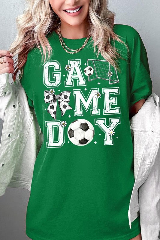 Soccer Game Day Graphic Heavy Cotton Tee - SwagglyLife Home & Fashion
