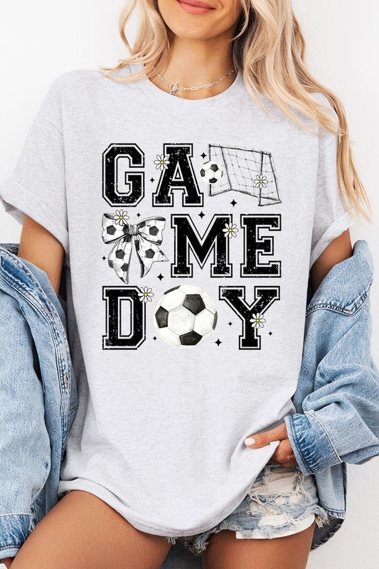 Soccer Game Day Graphic Heavy Cotton Tee - SwagglyLife Home & Fashion