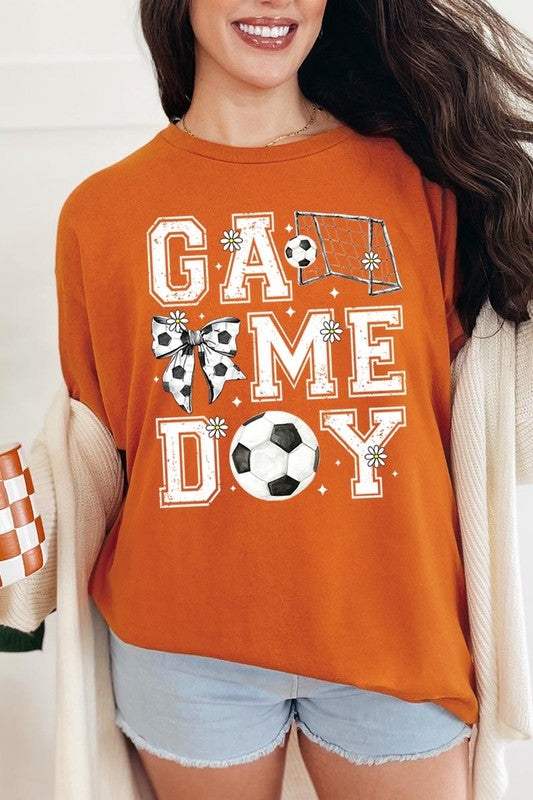 Soccer Game Day Graphic Heavy Cotton Tee - SwagglyLife Home & Fashion