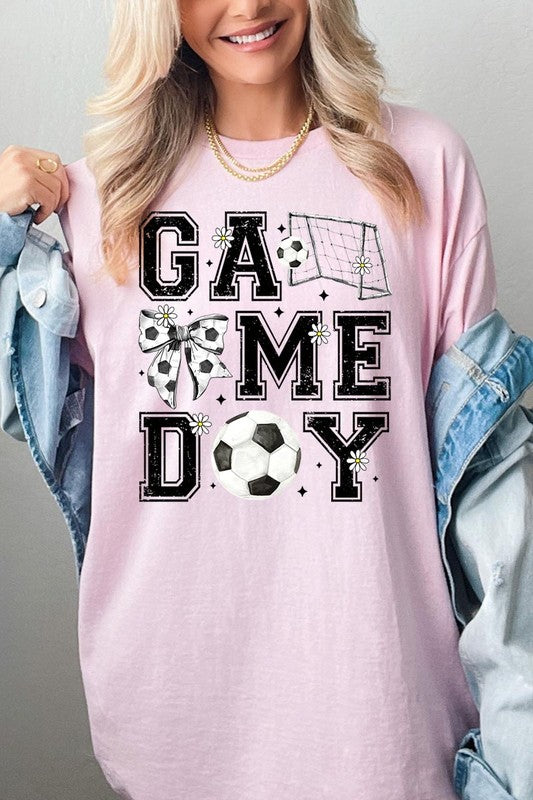Soccer Game Day Graphic Heavy Cotton Tee - SwagglyLife Home & Fashion