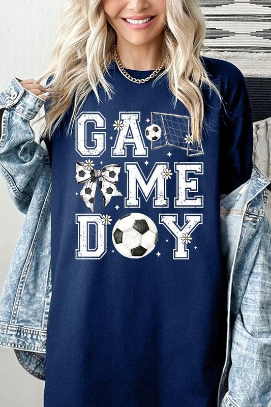 Soccer Game Day Graphic Heavy Cotton Tee - SwagglyLife Home & Fashion