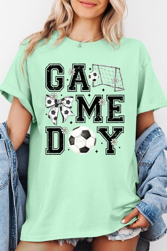 Soccer Game Day Graphic Heavy Cotton Tee - SwagglyLife Home & Fashion