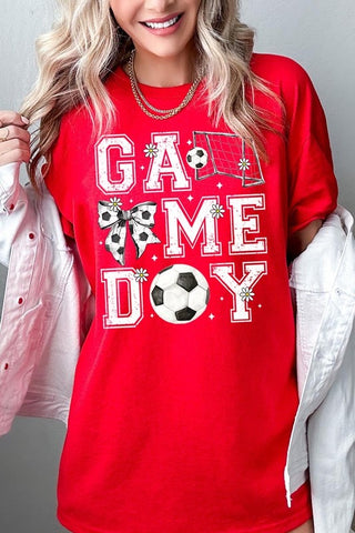 Soccer Game Day Graphic Heavy Cotton Tee - SwagglyLife Home & Fashion