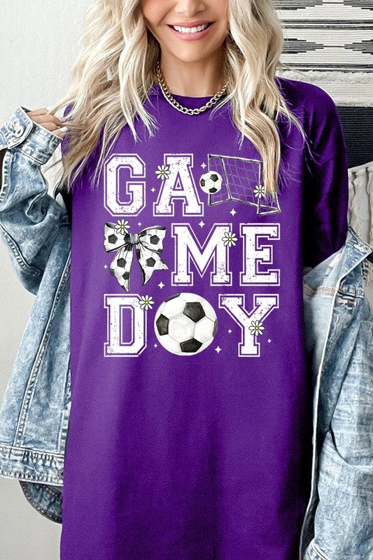 Soccer Game Day Graphic Heavy Cotton Tee - SwagglyLife Home & Fashion